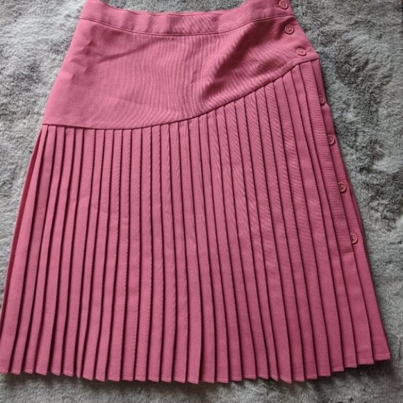 Vintage Pleated Skirt Pink - Picture 2 of 7
